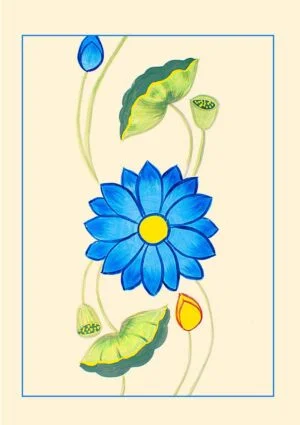 Lotus Greeting Card featuring a lotus design.