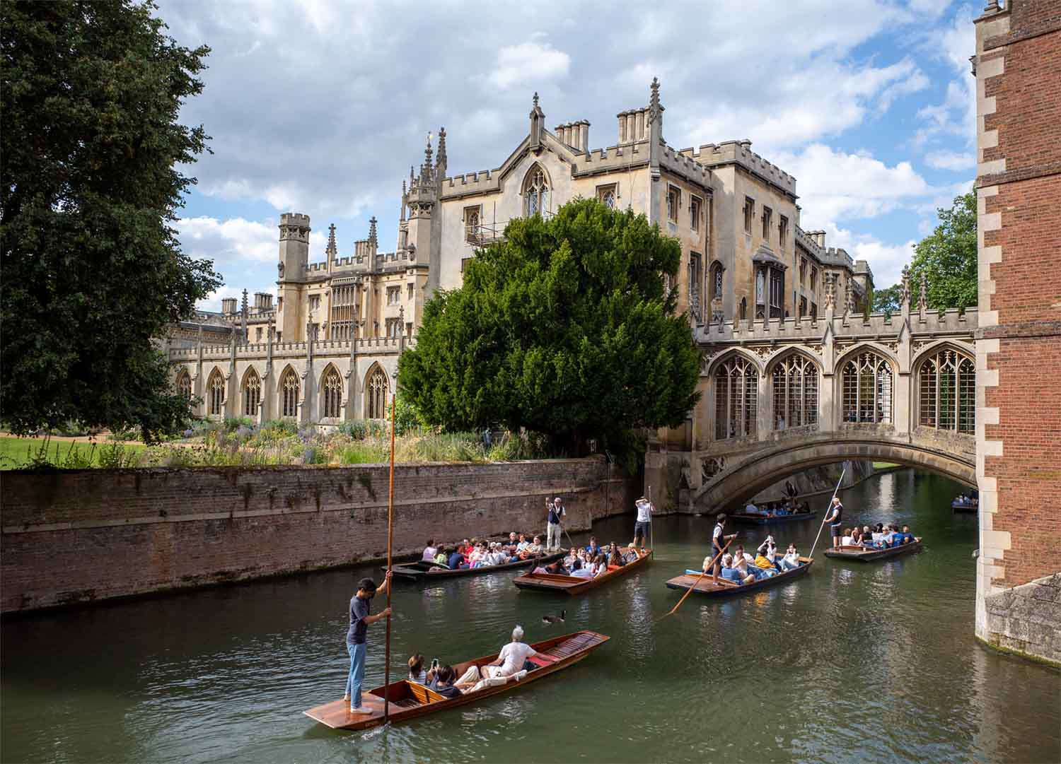 Bridge of Sighs in St John's College in Cambridge.